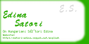 edina satori business card